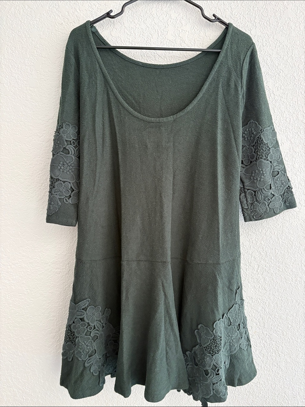 Maeve Forest Green Sweater Dress - Picture 2 of 4